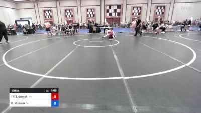 150 lbs Consi Of 4 - Brayden Lisowski, Pa vs Brody Musser, Pa