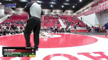 130 lbs 1st Place Match - Tiffany Breshears, BROKEN ARROW vs Zoe Bennett, Lubbock Cooper