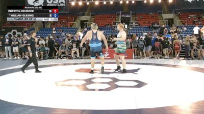 285 lbs Champ. Rd Of 32 - Preston Krueger, Wisconsin vs William Glesing, Indiana