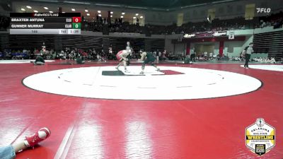 144 lbs Semifinals (8 Team) - Gunner Murray, CLAREMORE vs Braxten Antuna, ELGIN