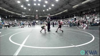 55 lbs Round Of 16 - Layne Lawson, Coweta Tiger Wrestling vs Walker Gastineau, Standfast
