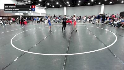106 lbs Braylon Schell, South Dakota Blue vs Dan Skogen, Team North Dakota