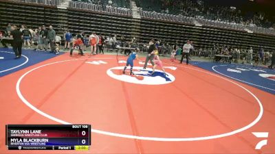 68-74 lbs Round 1 - Taylynn Lane, Sheridan Wrestling Club vs Myla Blackburn, Riverton USA Wrestling