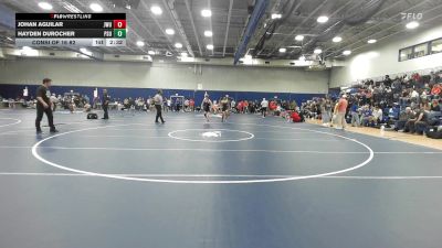 125 lbs Consi Of 16 #2 - Johan Aguilar, Johnson & Wales vs HAYDEN DUROCHER, Plymouth