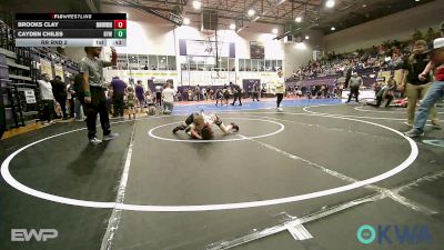 67 lbs Rr Rnd 2 - Brooks Clay, Skiatook Youth Wrestling vs Cayden Chiles, Bristow Elementary Wrestling Club