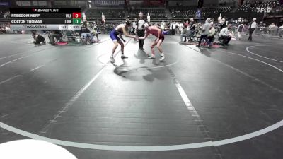 120 lbs Consolation - Freedom Neff, Williamstown Mighty Braves vs Colton Thomas, Lower Cape May