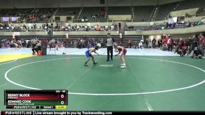 95 lbs Cons. Round 2 - Edward Cook, Waconia Wrestlng Club vs Benny Block, Prescott