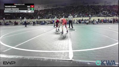 110 lbs Consi Of 16 #2 - Tucker Goins, Pocola Youth Wrestling vs Gunner Preston, Enid Youth Wrestling Club