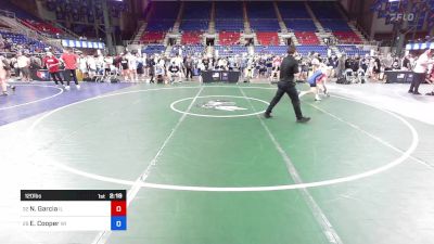 120 lbs Cons 16 #2 - Nicholas Garcia, IL vs Easton Cooper, WI