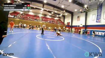 110-120 lbs Rr Rnd 5 - Alton Garrison, Coweta Tiger Wrestling vs Roman Baker, Skiatook Youth Wrestling 2022-23