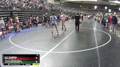 165 lbs Quarterfinals (8 Team) - Tylyn Eagle Bull, South Dakota Lightning vs Lily Warren, Nebraska Red