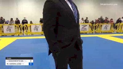 IGOR NASCIMENTO DA COSTA FELIZ vs MATTHEW AARON LEGG 2020 Atlanta International Open IBJJF Jiu-Jitsu Championship