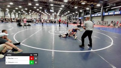 120 lbs Rr Rnd 3 - Trayton Reuter, Owen Valley vs Carter Drouin, Iron Horse Wrestling Club Blue