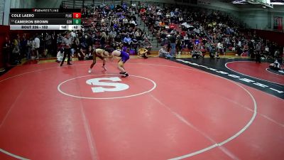 152 lbs Cons. Round 1 - Cole Laero, Plum Hs vs Cameron Brown, Greensburg Salem Hs