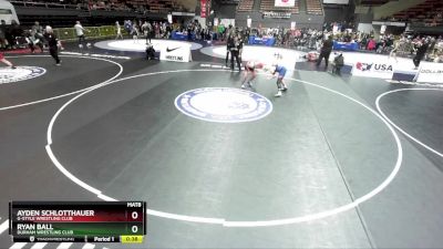 149 lbs Quarterfinal - Ayden Schlotthauer, G-Style Wrestling Club vs Ryan Ball, Durham Wrestling Club