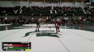 285 lbs Champ. Round 1 - Lance Trost, Michigan vs Simon Lato, Central Michigan