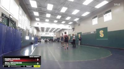 190 lbs Cons. Round 5 - Marko Dzodzo, Torrey Pines vs Beau Brockbank, La Costa Canyon