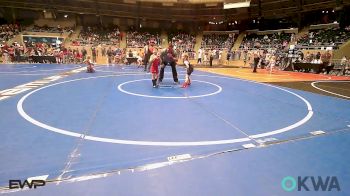 52 lbs Consi Of 16 #2 - Dawson Hamilton, Owasso Takedown Club vs Jaiden Moore, Fort Gibson Youth Wrestling