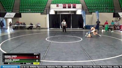 134 lbs Finals (2 Team) - Kiowa Vines, Thompson HS vs Samuel Bright, Enterprise HS