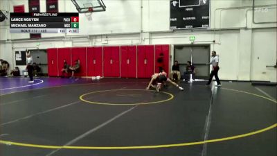 125 lbs Cons. Round 2 - Michael Manzano, Moorpark CCC vs Lance Nguyen, Palomar College