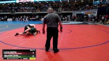 285 lbs Champ. Round 1 - Lucas Griffin, South Anchorage High School vs Benjamin Taufa, Service High School Cougars