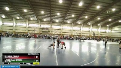 75 lbs Quarterfinal - Laker Nau Rarick, Westlake vs Ellaria Crapo, Delta Wrestling Club