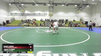 285 lbs 5th Place Match - Isaac Lopez, Mt. San Antonio College vs Diego Flores, Cerritos College