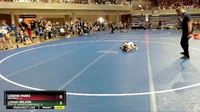 50 lbs Semis & 1st Wrestleback (8 Team) - Logan Nelson, STMA (St. Michael/Albertville) vs Legend Parks, Westfield