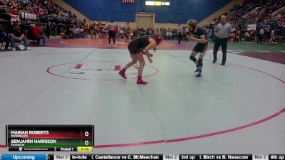 1 - 106 lbs Cons. Round 2 - Benjamin Harrison, Franklin vs Mariah Roberts, Riverheads