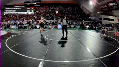 6A 106 lbs Cons. Round 1 - Owen West, Borah vs Sebastian Grand, Owyhee