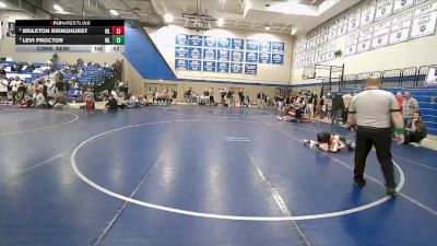 76 lbs Cons. Semi - Braxton Bringhurst, Westlake vs Levi Proctor, Delta Wrestling Club