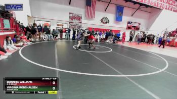 126 lbs Cons. Round 3 - Virginia Ronshausen, EISENHOWER vs Donnita Williams, U. S. GRANT