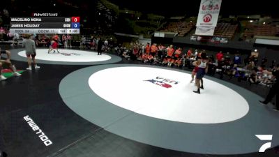 165 lbs Macelino Nona, SDIKWA - San Diego-Imperial Kids Wrestling Association vs James Holiday, OCWA - Orange County Wrestling Association