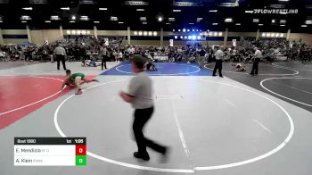 123 lbs Round Of 32 - Elias Mendiola, SF Demons vs Aaron Klein, Poway Elite