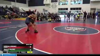 106 lbs Quarterfinal - Adrian Jimenez, Marina vs Paulo Valdez, Hesperia