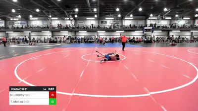 101 lbs Consi Of 16 #1 - Nathan Jacoby, Collegiate vs Thomas Matias, Shoreham-wading River