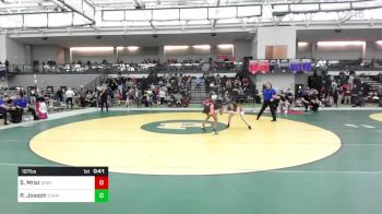 107 lbs Consi Of 8 #2 - Sophie Mraz, Derby/Oxford/Holy Cross vs Ruby Joseph, Stamford