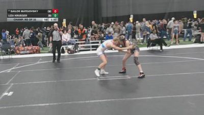 110 lbs Champ. Rd Of 32 - Liza Krueger, Jackrabbit Wrestling Academy vs Sailor Matejovsky, Eaglecrest Wrestling Club