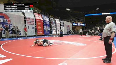 132 Class 1 lbs Cons. Round 1 - Isaac Harris, Lone Jack vs Ryder Techau, Brookfield