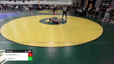 149D lbs Rr Rnd 3 - Mason Barvitskie, Army West Point vs Caleb Sweet, Binghamton