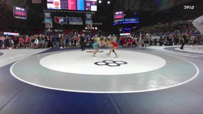 120 lbs Cons. Rd Of 64 - Kaelena Ahrens, CA vs Rihanna Mora, ID