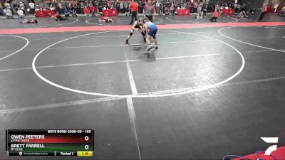 105 lbs Cons. Round 2 - Owen Peeters, Little Chute vs Brett Farrell, RT Elite