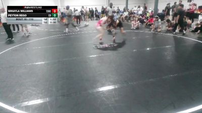 110 lbs Round 2 - Mikayla Williams, The Storm Wrestling Center vs Peyton Rego, Camden Outsiders