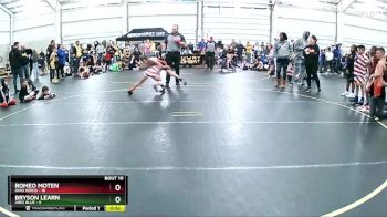 85 lbs Round 4 (6 Team) - Bryson Learn, Ares Blue vs Romeo Moten, Ohio Heros