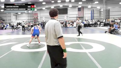 5 - 175 lbs Champ. Round 1 - Ashton Hilton, Riverside vs Liam Mathews-jamison, Maury