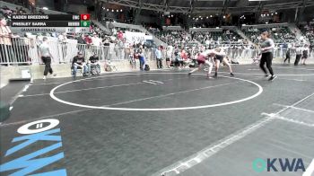 126 lbs Quarterfinal - Kaden Breeding, Eufaula Ironheads Wrestling Club vs Presley Sarra, Skiatook Youth Wrestling
