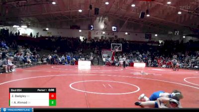 126 lbs 7th Place Match - Ameer Ahmed, East Noble vs Zayne Badgley, Eastern Hancock