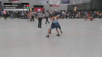 132 lbs Cons. Sub-semis - Josiah Holmes, Beat The Streets Chicago vs Brodie Lawrence, Pinnacle Wrestling School