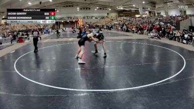 157 lbs Semis & 1st Wb (8 Team) - Caden Borneman, Houston High School vs Jacob Gentry, Bradley Central High School