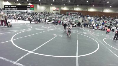 61 lbs Consi Of 4 - Navi Almanza, Surprise Valley Wrestling vs Daxton Ritchie, Greenwave Youth WC